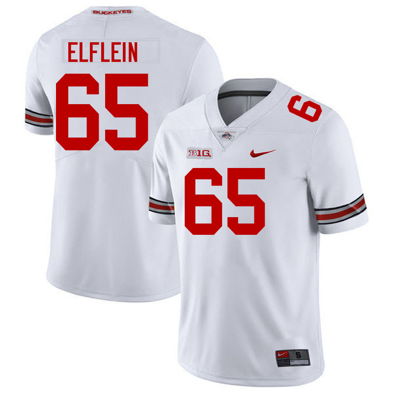 #65 Pat Elflein Ohio State Buckeyes Jerseys Football Stitched-White